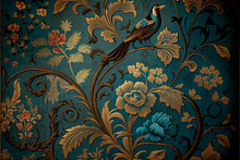 Ancient Victorian Wallpaper With A Romantic Feel Ideal For Backgrounds