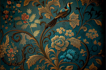 ancient victorian wallpaper with a romantic feel ideal for backgrounds