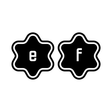 Alphabet icon vector design templates