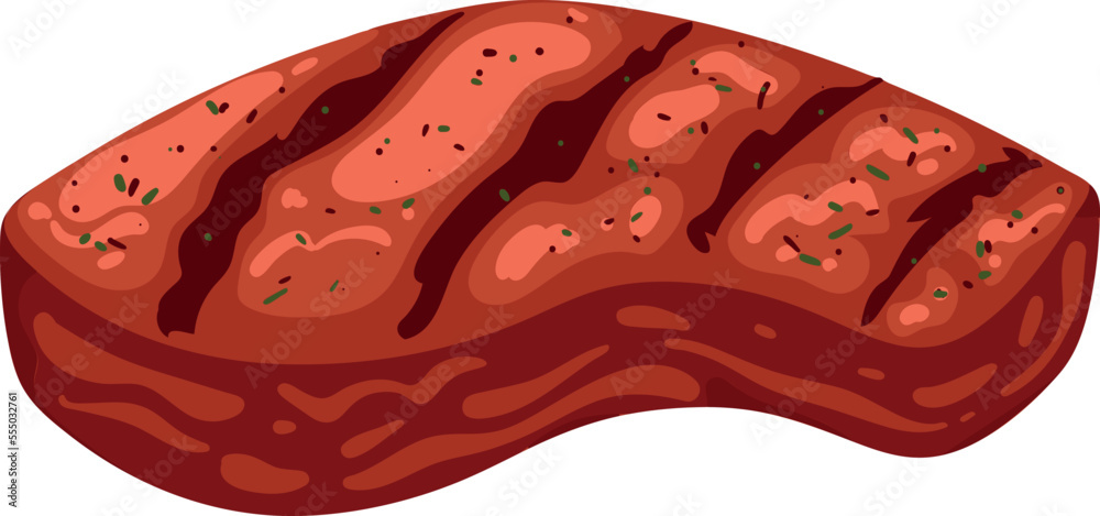 beef steak grill Stock Vector | Adobe Stock