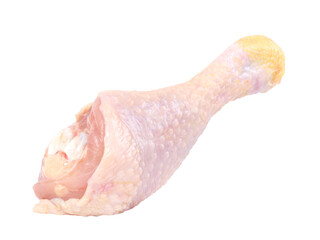Wall Mural - Raw chicken leg isolated