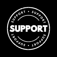 Poster - Support text stamp, concept background