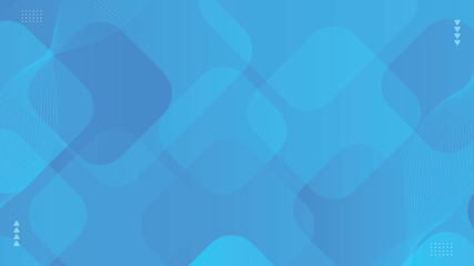 Aufkleber - Blue background with geometric shapes for powerpoint background, banners, posters, brochures, and advertisements