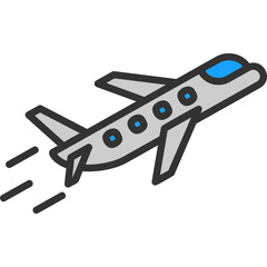 Sticker - Airplane Icon