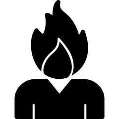 Poster - Burning Icon