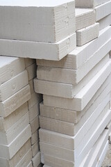 Canvas Print - grey cement brick for construction industry