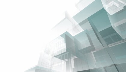 Wall Mural - abstract architecture rendering 3d illustration
