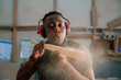 © Prins Productions - Young African carpenter wood working in factory