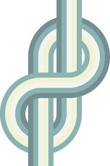 Aufkleber - Abstract retro line, digital lines and circles, design70s, vector.