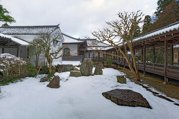 Sticker - 京都 南禅寺 方丈六道庭の雪景色