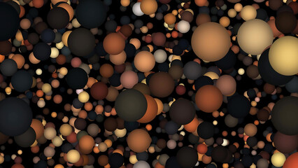 Poster - Abstract background with beautiful multi-colored cicles.