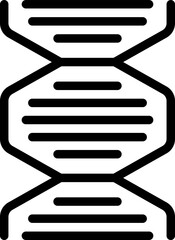 Poster - Dna plant control icon outline vector. Digital future. Food sensor