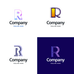 Wall Mural - Letter R Big Logo Pack Design Creative Modern logos design for your business
