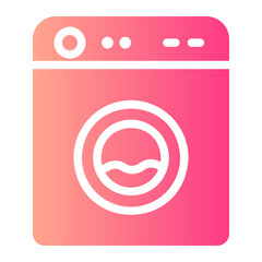 Canvas Print - washing machine icon