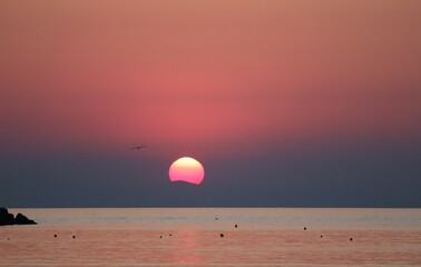 Poster - sunset on the beach