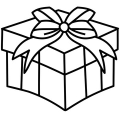 GIFT BOX line icon