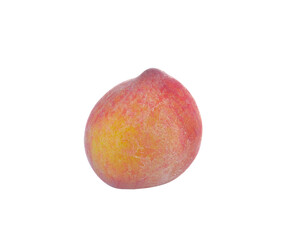 Poster - Ripe peach fruit isolated on transparent png