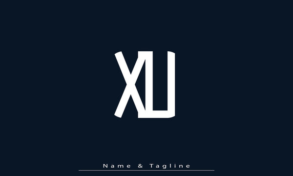 Alphabet letters Initials Monogram logo XU , UX