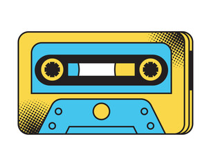 Canvas Print - cassette pop art style