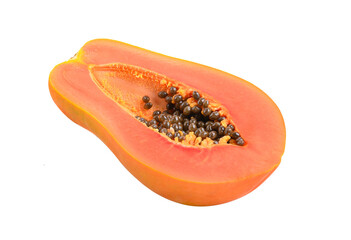 Wall Mural - papaya isolated on transparent png