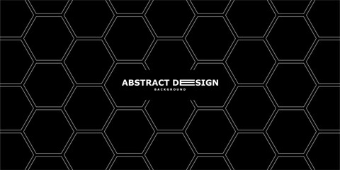 Aufkleber - Hexagon backgrounds for modern and futuristic design themes. Minimalist honey comb pattern design for banner, wallpaper, poster, and more