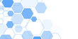 Abstract blue hexagon shape for frame illustration design