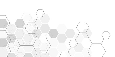 Poster - Abstract gray futuristic pattern for banner frame