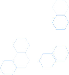 Poster - Abstract hexagon shape for minimalist technology design element