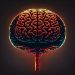 Aufkleber - Beautiful abstract human brain model