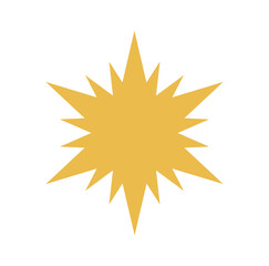 Wall Mural - christmas star icon. vector illustration.