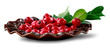 Assorted fresh berries in taster plate