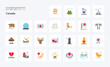 © Muhammad - 25 Canada Flat color icon pack