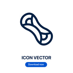Poster - Cannoli icon vector. Linear style sign for mobile concept and web design. Cannoli symbol illustration. Pixel vector graphics - Vector.