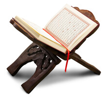 Quran - Holy Book Of Muslims On A Wooden Stand