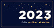 feliz año nuevo 2023 tarjeta de saludo en español