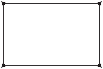 Poster - Rectangular of frame border vector 4