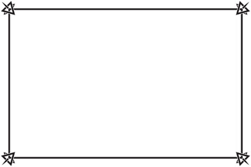 Poster - Rectangular of frame border vector 3