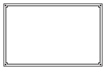 Poster - Rectangular of frame border vector 1