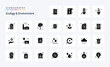 25 Ecology And Environment Solid Glyph icon pack