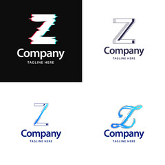 Wall Mural - Letter Z Big Logo Pack Design Creative Modern logos design for your business