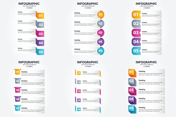 This vector infographics set is perfect for advertising in a brochure. flyer. or magazine.