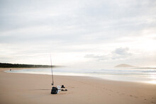Fishing Gear On South Coast Nsw Beach