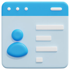 statistics 3d render icon illustration