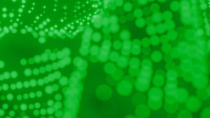 Aufkleber - Futuristic grid wave of blurred digital dots. Design. Waving technological fabric.