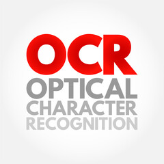 Poster - ocr - optical character recognition is the process that converts an image of text into a machine-rea
