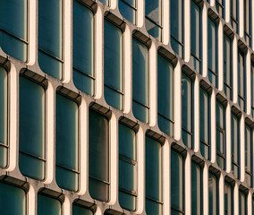 Fototapete - Building exterior window void pattern Architecture details