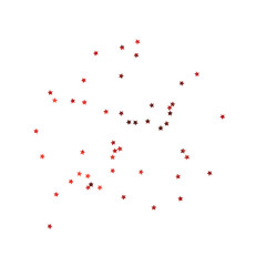 Wall Mural - red star confetti, red stars sparkle decoration cutout, png file.