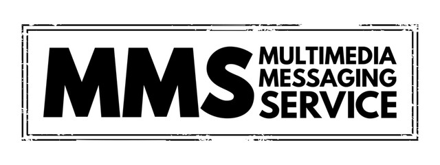 Poster - mms multimedia messaging service - standard way to send messages that include multimedia content to 