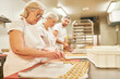 Bakery bakes vanilla crescents as a family business