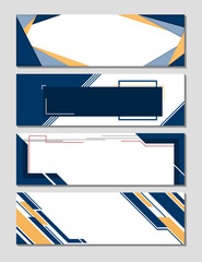 Poster - A set of business templete and baner for social media, brochures, etc.